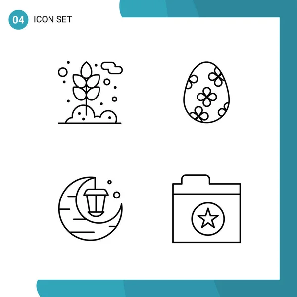 Set Universal Creative Icons Simply Vector Illustrations Web Mobile Apps — Stock Vector