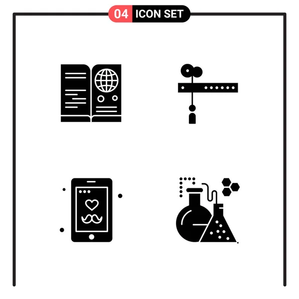 Set Universeller Kreativer Symbole Einfach Vektorillustrationen Für Web Und Mobile — Stockvektor