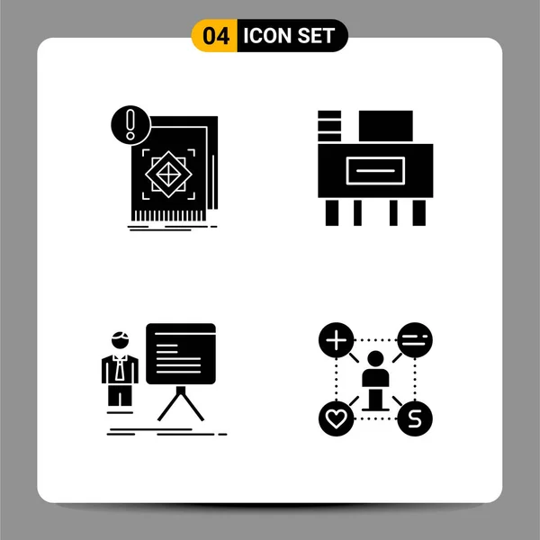 Conjunto Iconos Creativos Universales Simplemente Vector Ilustraciones Para Aplicaciones Web — Vector de stock