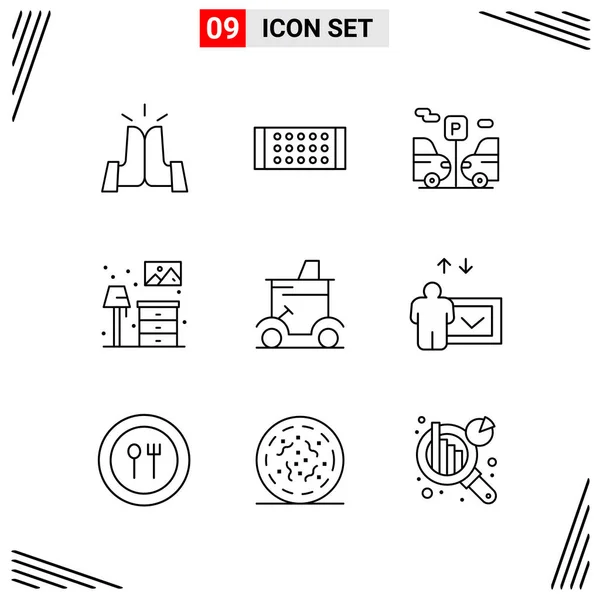 Set de 25 iconos de negocio universales Vector — Vector de stock