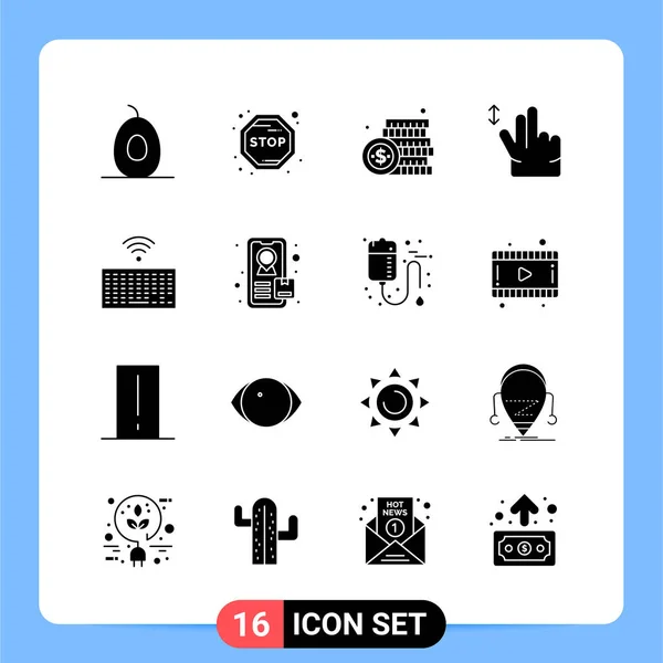 Conjunto Iconos Creativos Universales Simplemente Vector Ilustraciones Para Aplicaciones Web — Vector de stock