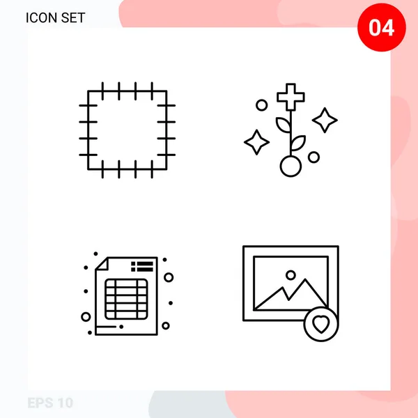 Conjunto de 16 iconos universales Vector de negocios — Vector de stock