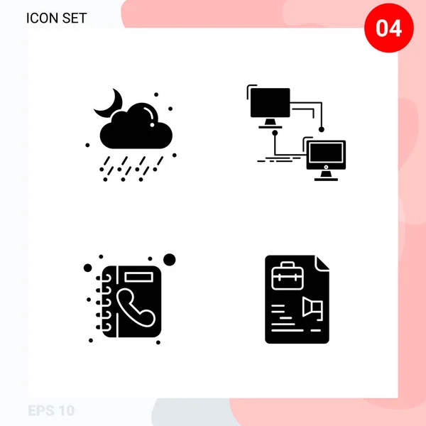 Set Universal Creative Icons Simply Vector Illustrations Web Mobile Apps — Stock Vector