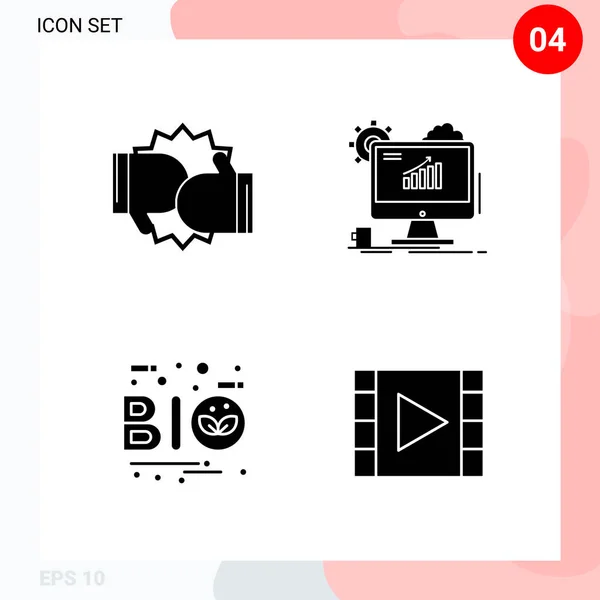 Conjunto Iconos Creativos Universales Simplemente Vector Ilustraciones Para Aplicaciones Web — Vector de stock