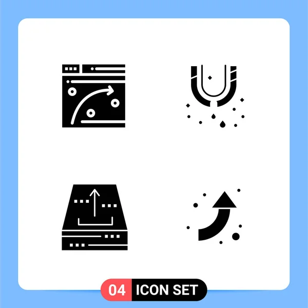 Conjunto Iconos Creativos Universales Simplemente Vector Ilustraciones Para Aplicaciones Web — Vector de stock