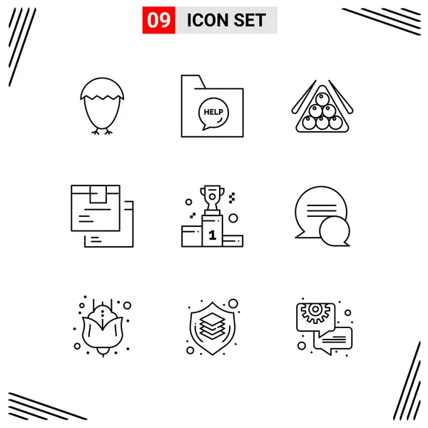 Set de 25 iconos de negocio universales Vector — Vector de stock