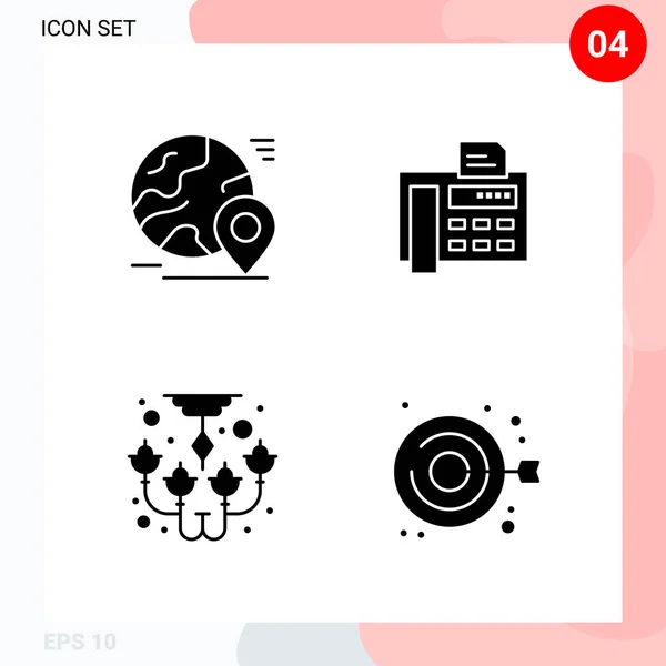 Set Universal Creative Icons Simply Vector Illustrations Web Mobile Apps — Stock Vector