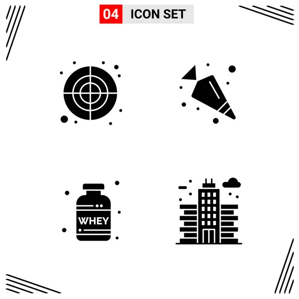 Set Dari Ikon Kreatif Universal Cukup Ilustrasi Vektor Untuk Aplikasi - Stok Vektor