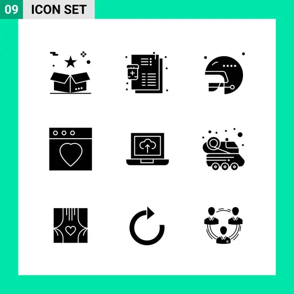 Conjunto Iconos Creativos Universales Simplemente Vector Ilustraciones Para Aplicaciones Web — Vector de stock