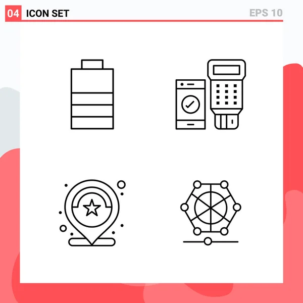 Set de 25 iconos de negocio universales Vector — Vector de stock