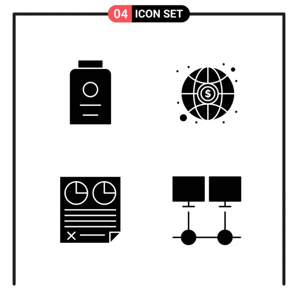 Conjunto de 16 Ícones Universais Vetor de Negócios — Vetor de Stock