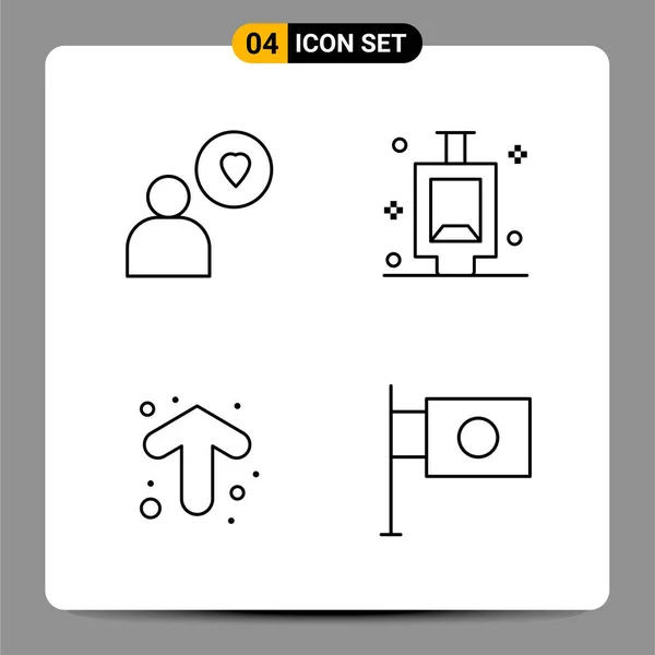 Set Universal Creative Icons Simply Vector Illustrations Web Mobile Apps — Stock Vector