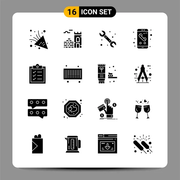 Conjunto Iconos Creativos Universales Ilustración Vectorial — Archivo Imágenes Vectoriales