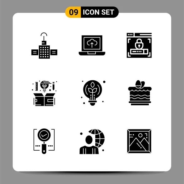 Conjunto Iconos Creativos Universales Simplemente Vector Ilustraciones Para Aplicaciones Web — Archivo Imágenes Vectoriales