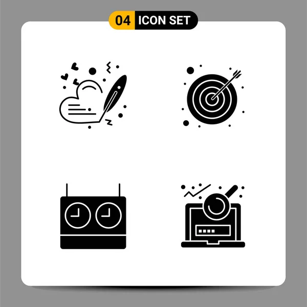 Conjunto Iconos Creativos Universales Simplemente Vector Ilustraciones Para Aplicaciones Web — Archivo Imágenes Vectoriales