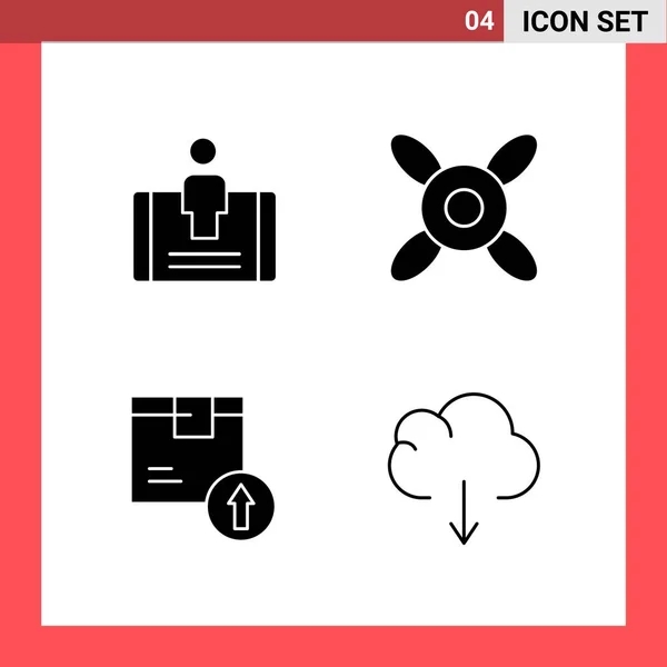 Conjunto Iconos Creativos Universales Simplemente Vector Ilustraciones Para Aplicaciones Web — Archivo Imágenes Vectoriales