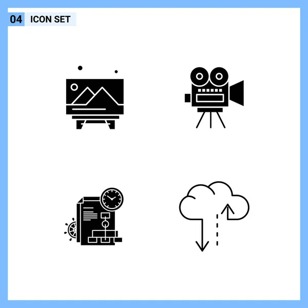 Set de 25 iconos de negocio universales Vector — Vector de stock