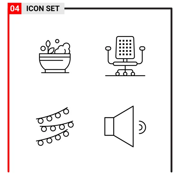 Set Universeller Kreativer Symbole Einfach Vektorillustrationen Für Web Und Mobile — Stockvektor