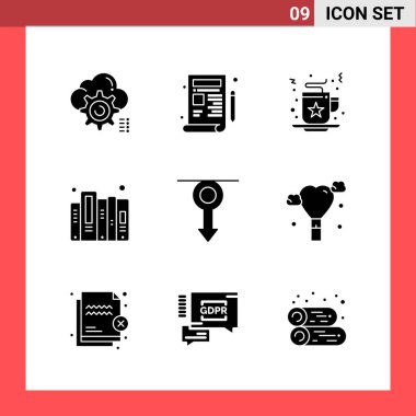 Evrensel yaratıcı simgeler kümesi, web ve mobil uygulamalar ve projeler için basit vektör illüstrasyonları  