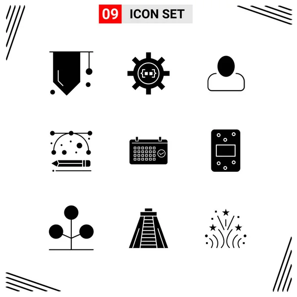 Conjunto Iconos Creativos Universales Simplemente Vector Ilustraciones Para Aplicaciones Web — Vector de stock