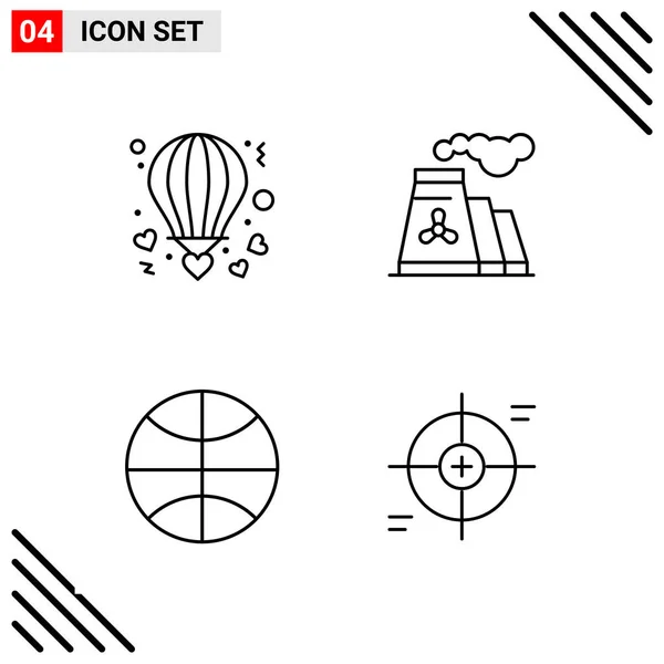 Conjunto de 16 iconos universales Vector de negocios — Vector de stock