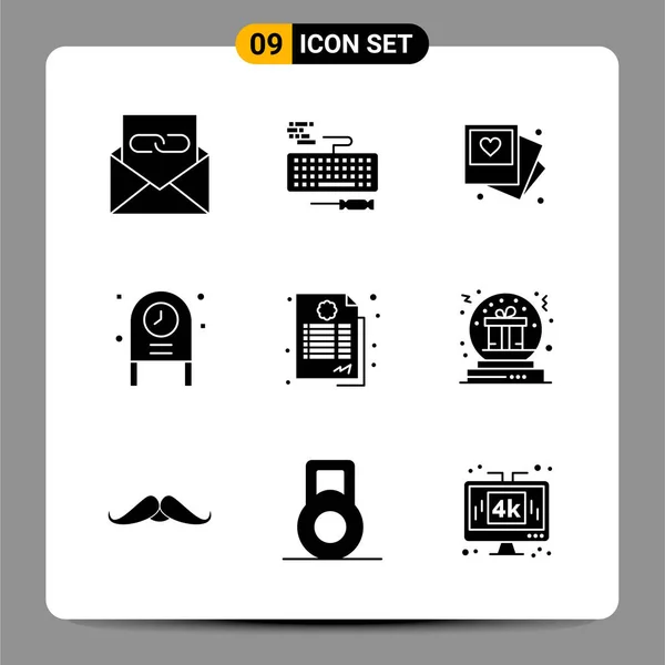 Set de 25 iconos de negocio universales Vector — Vector de stock