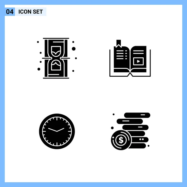 Vector Ilustración Iconos Modernos Conjunto — Vector de stock