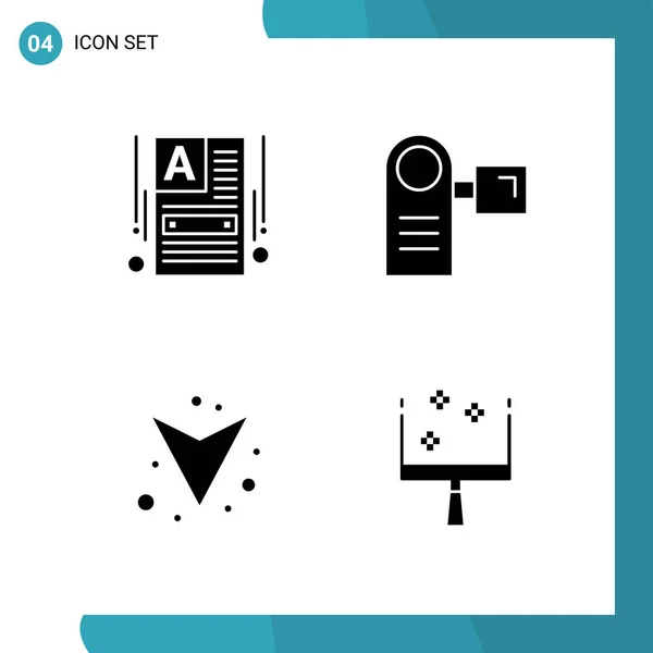 Conjunto Iconos Creativos Universales Simplemente Vector Ilustraciones Para Aplicaciones Web — Vector de stock