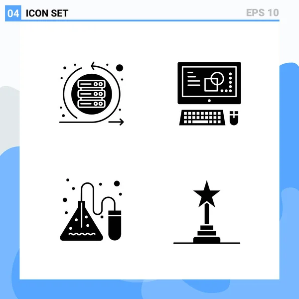 Conjunto Iconos Creativos Universales Simplemente Vector Ilustraciones Para Aplicaciones Web — Vector de stock