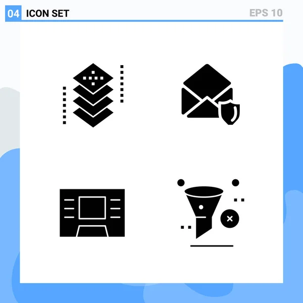 Set Universal Creative Icons Simply Vector Illustrations Web Mobile Apps — Stock Vector