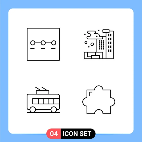 Set Universal Creative Icons Simply Vector Illustrations Web Mobile Apps — Stock Vector