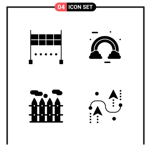 Set Dari Ikon Kreatif Universal Cukup Ilustrasi Vektor Untuk Aplikasi - Stok Vektor