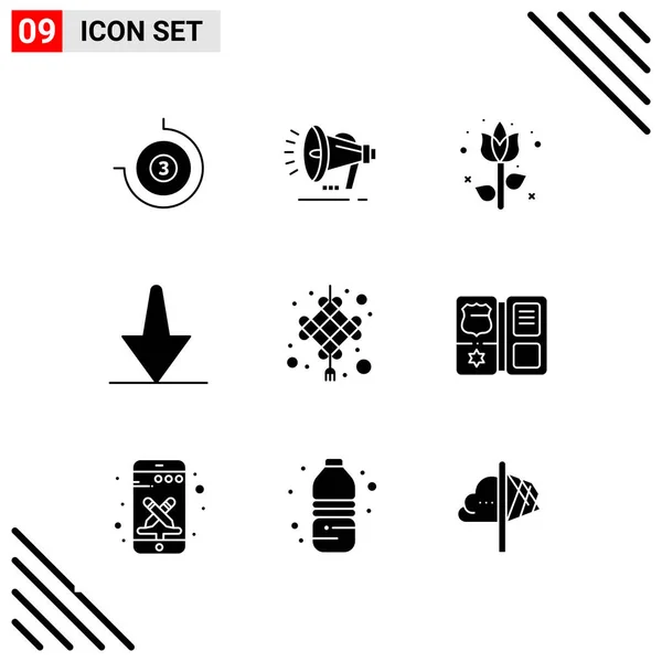 Set Universele Creatieve Iconen Vectorillustratie — Stockvector