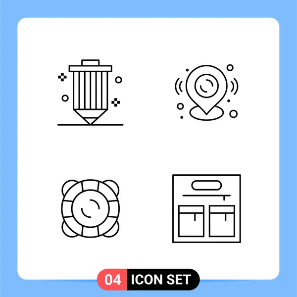 Set of 25 Universal Business Icons Vector — Stock Vector