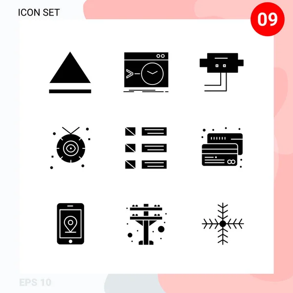 Conjunto de 16 iconos universales Vector de negocios — Vector de stock