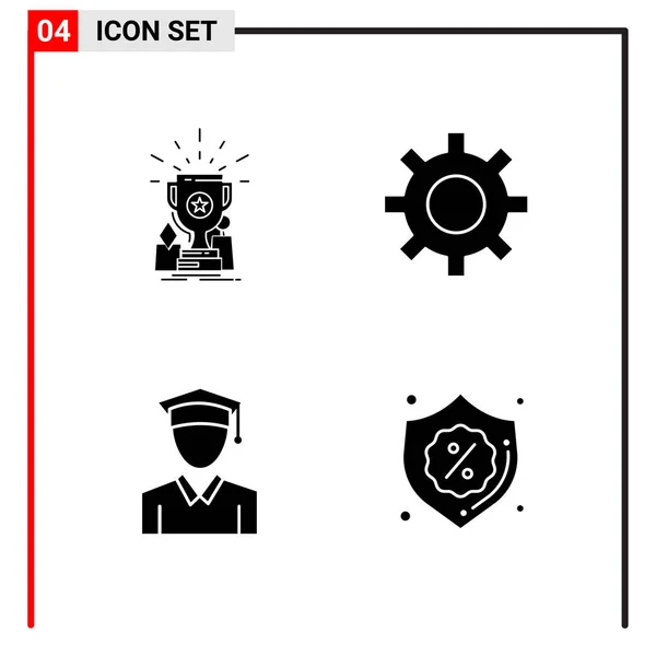 Conjunto Iconos Creativos Universales Simplemente Vector Ilustraciones Para Aplicaciones Web — Vector de stock