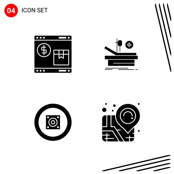 Conjunto Iconos Creativos Universales Simplemente Vector Ilustraciones Para Aplicaciones Web — Vector de stock