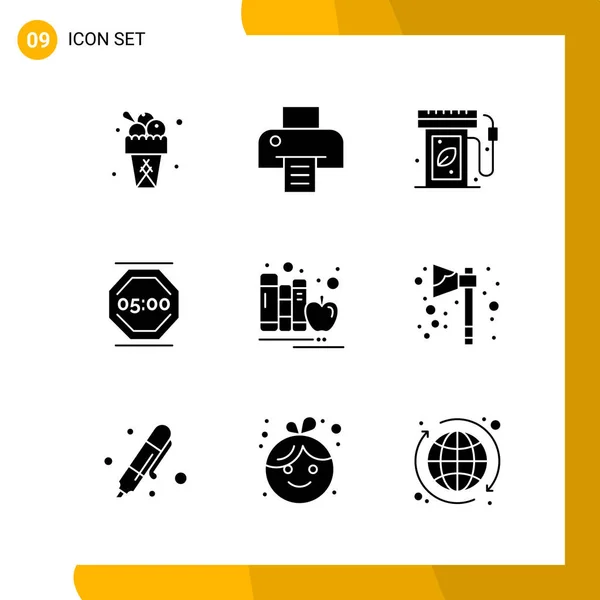 Set Universal Creative Icons Simply Vector Illustrations Web Mobile Apps — Stock Vector