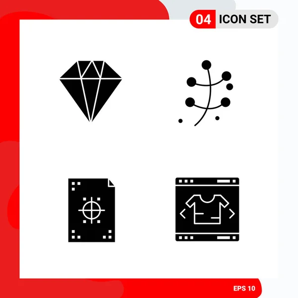 Conjunto Iconos Creativos Universales Simplemente Vector Ilustraciones Para Aplicaciones Web — Vector de stock