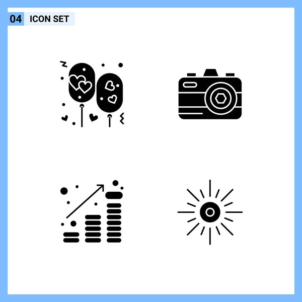 Creative Icons Set Design White Background — Stock Vector