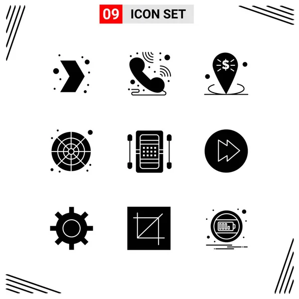 Set Universal Creative Icons Simply Vector Illustrations Web Mobile Apps — Stock Vector