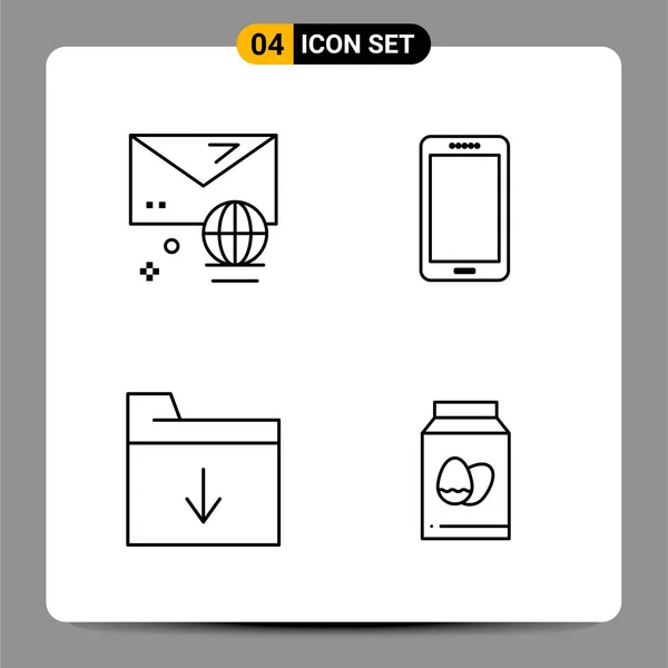 Set de 25 iconos de negocio universales Vector — Vector de stock