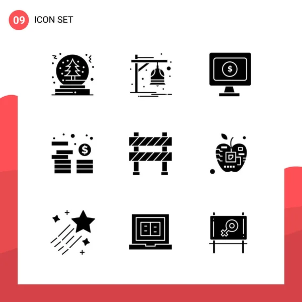 Set Universal Creative Icons Simply Vector Illustrations Web Mobile Apps — Stock Vector