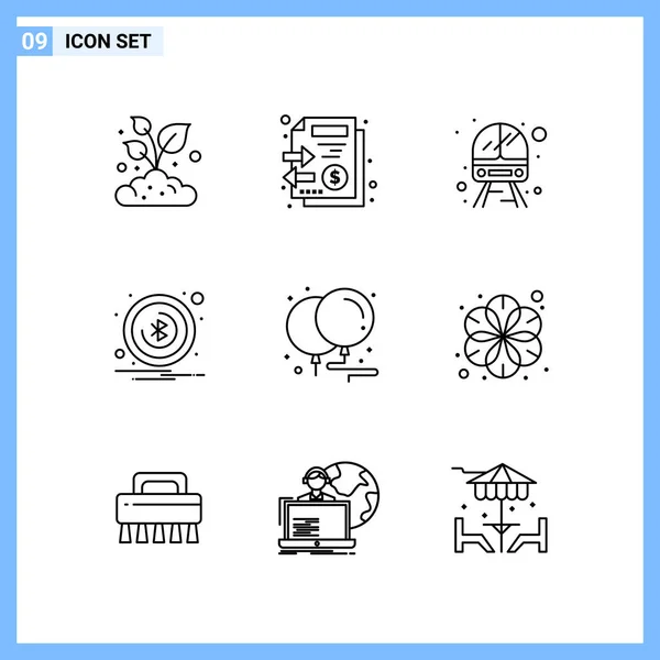 Set Universal Creative Icons Simply Vector Illustrations Web Mobile Apps — Stock Vector