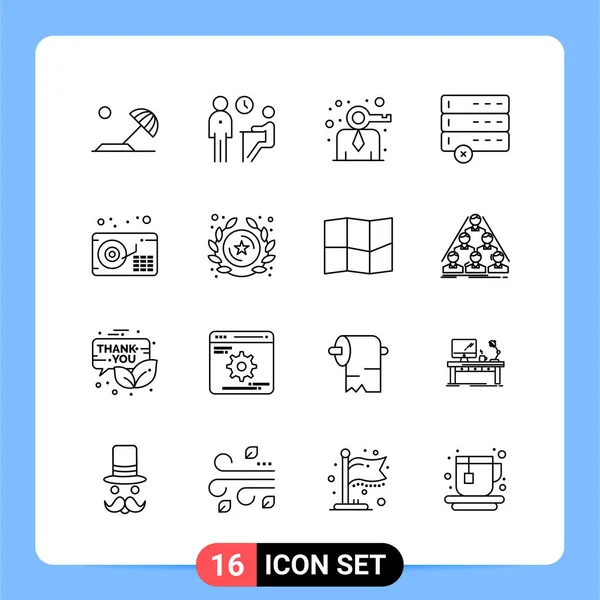 Conjunto Iconos Creativos Universales Simplemente Vector Ilustraciones Para Aplicaciones Web — Vector de stock