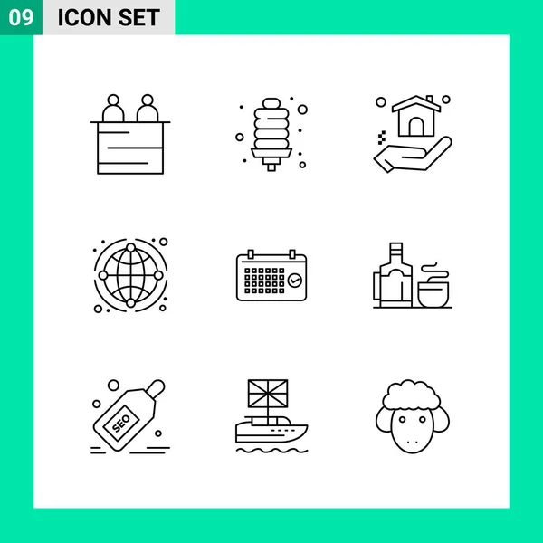 Set of 25 Universal Business Icons Vector — Stockový vektor