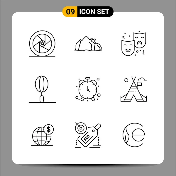 Set of 16 Universal Icons Business Vector — Stock Vector