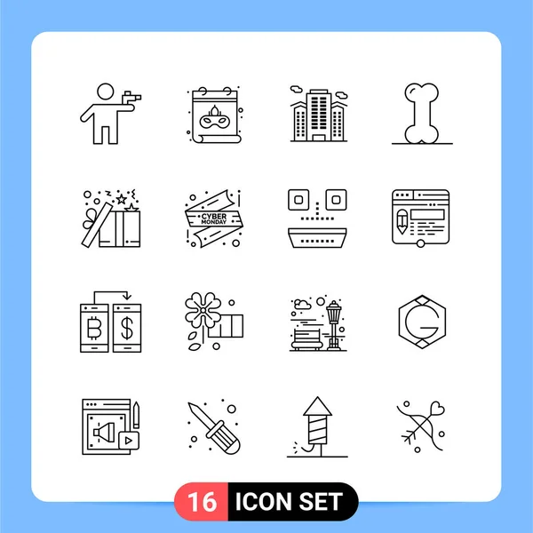 Set Universal Creative Icons Simply Vector Illustrations Web Mobile Apps — Stock Vector