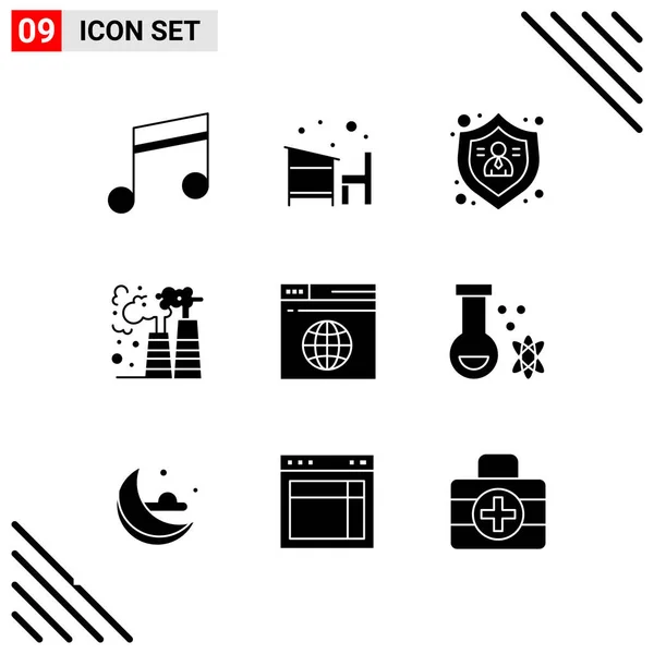 Set Universal Creative Icons Simply Vector Illustrations Web Mobile Apps — Stock Vector