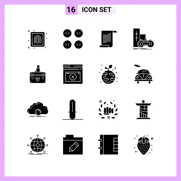 Set Dari Ikon Kreatif Universal Cukup Ilustrasi Vektor Untuk Aplikasi - Stok Vektor